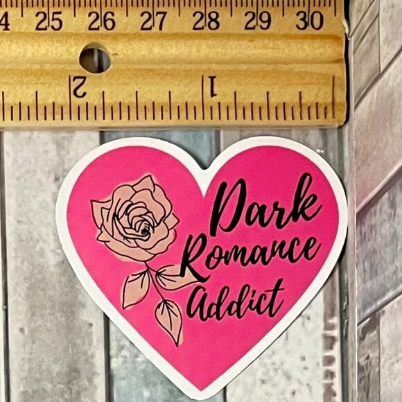 🌀10/$10🌀 Dark Romantic Reader Reusable Waterproof Vinyl Sticker Decal - Picture 1 of 2